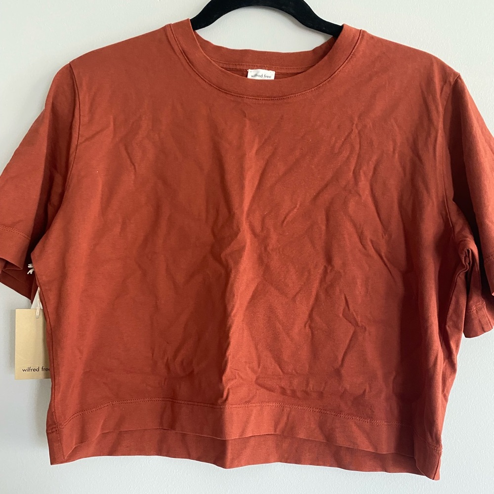 Aritzia Wilfred free top in copper